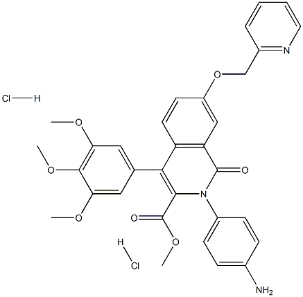 2-(4-AMinophenyl)-1,2-dihydro-1-oxo-7-(2-pyridinylMethoxy)-4-(3,4,5-triMethoxyphenyl)-3-isoquinolinecarboxylic Acid Methyl Ester Dihydrochloride CAS#: 212498-37-8