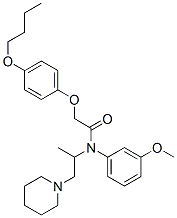 2-(4-Butoxyphenoxy)-N-(3-methoxyphenyl)-N-(1-methyl-2-piperidinoethyl)acetamide CAS#: 27468-58-2