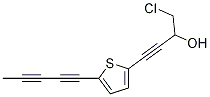 2-(4-Chloro-3-hydroxy-1-butynyl)-5-(1,3-pentadiynyl)thiophene CAS#: 26905-70-4