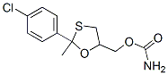 2-(4-Chlorophenyl)-2-methyl-1,3-oxathiolane-5-methanol carbamate CAS#: 24606-93-7
