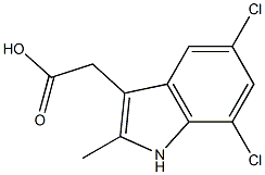 2-(5,7-Dichloro-2-Methyl-1H-indol-3-yl)acetic acid CAS#: 25177-67-7