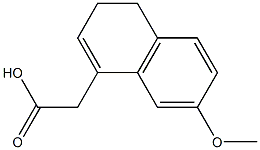 2-(7-Methoxy-3,4-dihydronaphthalen-1-yl)acetic acid CAS#: 27533-69-3