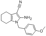 2-AMINO-1-(4-METHOXYBENZYL)-4,5,6,7-TETRAHYDRO-1H-INDOLE-3-CARBONITRILE CAS#: 113772-12-6