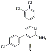2-AMINO-4-(4-CHLOROPHENYL)-6-(3,4-DICHLOROPHENYL)NICOTINONITRILE CAS#: 235100-76-2