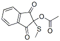 2-(Acetyloxy)-2-(methylthio)-1H-indene-1,3(2H)-dione CAS#: 13364-81-3