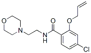 2-(Allyloxy)-4-chloro-N-(2-morpholinoethyl)benzamide CAS#: 28046-03-9