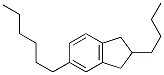 2-Butyl-5-hexylindane CAS#: 25446-32-6