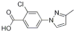 2-Chloro-4-(3-Methyl-1H-pyrazol-1-yl)benzoic acid CAS#: 220461-68-7