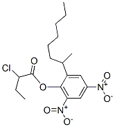 2-Chlorobutanoic acid 2-(1-methylheptyl)-4,6-dinitrophenyl ester CAS#: 2411-01-0
