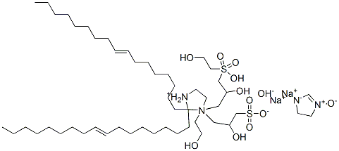 2-Imidazolinium, 2-(8-heptadecenyl)-1-(2-hydroxyethyl)-1-(2-hydroxy-3-sulfopropyl)-, hydroxide, sodium salt 2-Imidazolinium,2-(8-heptadecenyl)-1-(2-hydroxyethyl)-1-(2-hydroxy-3-sulfopropyl)-,hydroxide,sodium salt CAS#: 14482-98-5