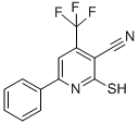 2-MERCAPTO-6-PHENYL-4-(TRIFLUOROMETHYL)NICOTINONITRILE CAS#: 104960-49-8