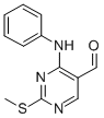 2-METHYLSULFANYL-4-PHENYLAMINO-PYRIMIDINE-5-CARBALDEHYDE CAS#: 211245-56-6