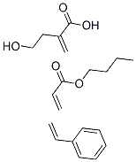 2-Propenoic acid, butyl ester, polymer with ethenylbenzene and 2-hydroxyethyl 2-propenoate CAS#: 26587-25-7