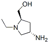 2-Pyrrolidinemethanol,4-amino-1-ethyl-,(2R,4S)-(9CI) CAS#: 256464-76-3