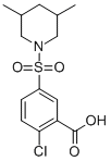 2-chloro-5-(3,5-dimethylpiperidinosulphonyl)benzoic acid CAS#: 24358-29-0
