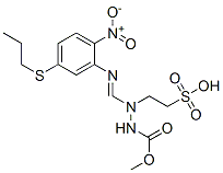 2-((methoxycarbonylamino)-(2-nitro-5-(n-propylthio)phenylimino)methylamino)ethansulfonic acid CAS#: 100098-41-7