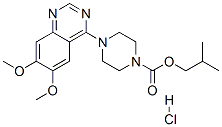 2-methylpropyl 4-(6,7-dimethoxyquinazolin-4-yl)piperazine-1-carboxylate hydrochloride CAS#: 23256-26-0