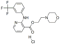2-morpholinoethyl 2-(alpha,alpha,alpha-trifluoro-m-toluidino)nicotinate monohydrochloride CAS#: 23476-71-3