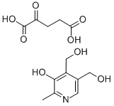 2-oxoglutaric acid, compound with 5-hydroxy-6-methylpyridine-3,4-dimethanol (1:1) CAS#: 27280-85-9