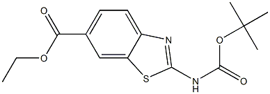 2-tert-ButoxycarbonylaMino-benzothiazole-6-carboxylic acid ethyl ester CAS#: 225525-49-5