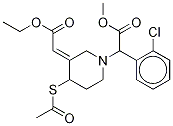 (3E)-4-(Acetylthio)-α-(2-chlorophenyl)-3-(2-ethoxy-2-oxoethylidene)-1-piperidineacetic Acid Methyl Ester(Mixture of DiastereoMers) CAS#: 204204-75-1