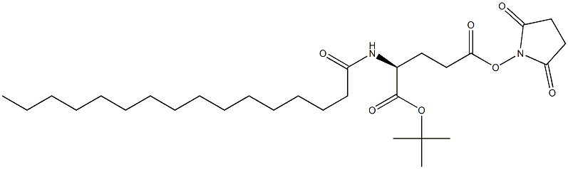 Nε-PalMitoyl-L-glutaMic Acid γ-SucciniMidyl-α-tert-butyl Ester CAS#: 204521-63-1