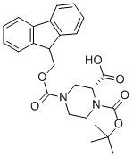 (R)-1-N-BOC-4-N-FMOC-2-PIPERAZINE CARBOXYLIC ACID CAS#: 209593-18-0