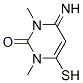 2(1H)-Pyrimidinone, 3,4-dihydro-4-imino-6-mercapto-1,3-dimethyl- CAS#: 28860-32-4