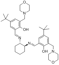 2,2'-((1S,2S)-(+)-1,2-CYCLOHEXANEDIYLBIS((E)(NITRILOMETHYLIDYNE)))BIS(4-(TERT-BUTYL)-6-(4-MORPHOLINYLMETHYL)PHENOL), 97 CAS#: 252735-72-1