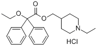 2,2-Diphenyl-2-ethoxyacetic acid (1-ethyl-4-piperidyl)methyl ester hyd rochloride CAS#: 2893-42-7