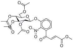 (2E)-4-[2-Nitro-3-[(2,3,4,6-tetra-O-acetyl-β-D-glucopyranosyl)oxy]phenyl]-4-oxo-2-butenoic Acid Methyl Ester CAS#: 224044-68-2