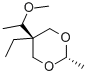 5β-Ethyl-5α-(1-methoxyethyl)-2β-methyl-1,3-dioxane CAS#: 22644-56-0