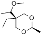 5α-Ethyl-5β-(1-methoxyethyl)-2β-methyl-1,3-dioxane CAS#: 22644-57-1