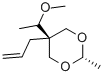 5β-Allyl-5α-(1-methoxyethyl)-2β-methyl-1,3-dioxane CAS#: 22644-64-0