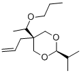 5α-Allyl-2β-isopropyl-5β-(1-propoxyethyl)-1,3-dioxane CAS#: 22644-70-8