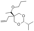 5β-Allyl-2β-isopropyl-5α-(1-propoxyethyl)-1,3-dioxane CAS#: 22736-22-7