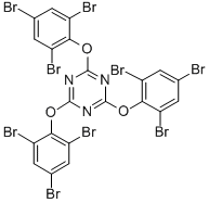 2,4,6-Tris-(2,4,6-tribromophenoxy)-1,3,5-triazine CAS#: 25713-60-4