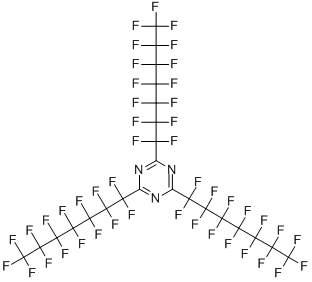 2,4,6-Tris(pentadecafluoroheptyl)-1,3,5-triazine CAS#: 21674-38-4
