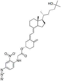 25-hydroxyvitamin D3 3-(N-(4-azido-2-nitrophenyl)glycinate) CAS#: 101396-04-7