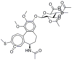 3-DeMethyl Thiocolchicine 2-O-(2,3,4-Tri-O-acetyl-β-D-glucuronide Methyl Ester) CAS#: 250662-47-6