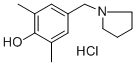 2,6-DIMETHYL-4-(TETRAHYDRO-1H-PYRROL-1-YLMETHYL)PHENOL HYDROCHLORIDE CAS#: 218796-04-4