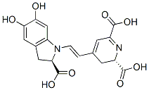 2,6-Pyridinedicarboxylic acid,4-(2-(2-carboxy-2,3-dihydro-5,6-dihydroxy-1H-indol-1-yl)ethenyl)-2,3-dihydro-, (S-(R*,R))- CAS#: 2181-76-2