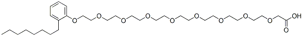 26-(octylphenoxy)-3,6,9,12,15,18,21,24-octaoxahexacosanoic acid CAS#: 25338-58-3