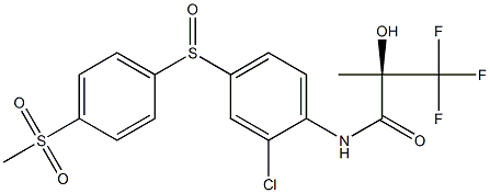 (2R)-N-(2-chloro-4-((4-(Methylsulfonyl)phenyl)sulfinyl)phenyl)-3,3,3-trifluoro-2-hydroxy-2-MethylpropanaMide CAS#: 252015-00-2