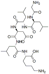 (2S)-6-amino-2-[[(2S)-2-[[(2S)-2-[[(2S)-2-[[(2S)-2-[(2-aminoacetyl)ami no]-4-methyl-pentanoyl]amino]-4-methyl-pentanoyl]amino]-3-carboxy-prop anoyl]amino]-4-methyl-pentanoyl]amino]hexanoic acid CAS#: 101510-87-6