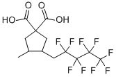 3-(1H,1H-NONAFLUOROPENTYL)-4-METHYLCYCLOPENTANE-1,1-DICARBOXYLIC ACID CAS#: 20116-32-9