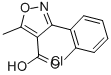 3-(2-Chlorophenyl)-5-methylisoxazole-4-carboxylic acid CAS#: 23598-72-3