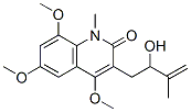 3-(2-Hydroxy-3-methyl-3-butenyl)-4,6,8-trimethoxy-1-methylquinolin-2(1H)-one CAS#: 25488-61-3