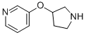 3-(3-PYRROLIDINYLOXY)PYRIDINE CAS#: 224818-27-3