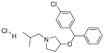 3-[(4-chlorophenyl)-phenyl-methoxy]-1-(2-methylpropyl)pyrrolidine hydr ochloride CAS#: 102446-20-8